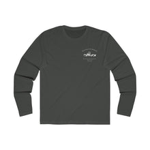 Load image into Gallery viewer, Rustoration Garage - Men's Long Sleeve Crew Tee - Black - Logo on Back

