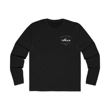 Load image into Gallery viewer, Rustoration Garage - Men's Long Sleeve Crew Tee - Black - Logo on Back
