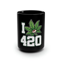 Load image into Gallery viewer, I 420 - Black Mug 15oz
