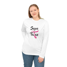 Load image into Gallery viewer, Unisex Save the Tatas Performance Long Sleeve Shirt
