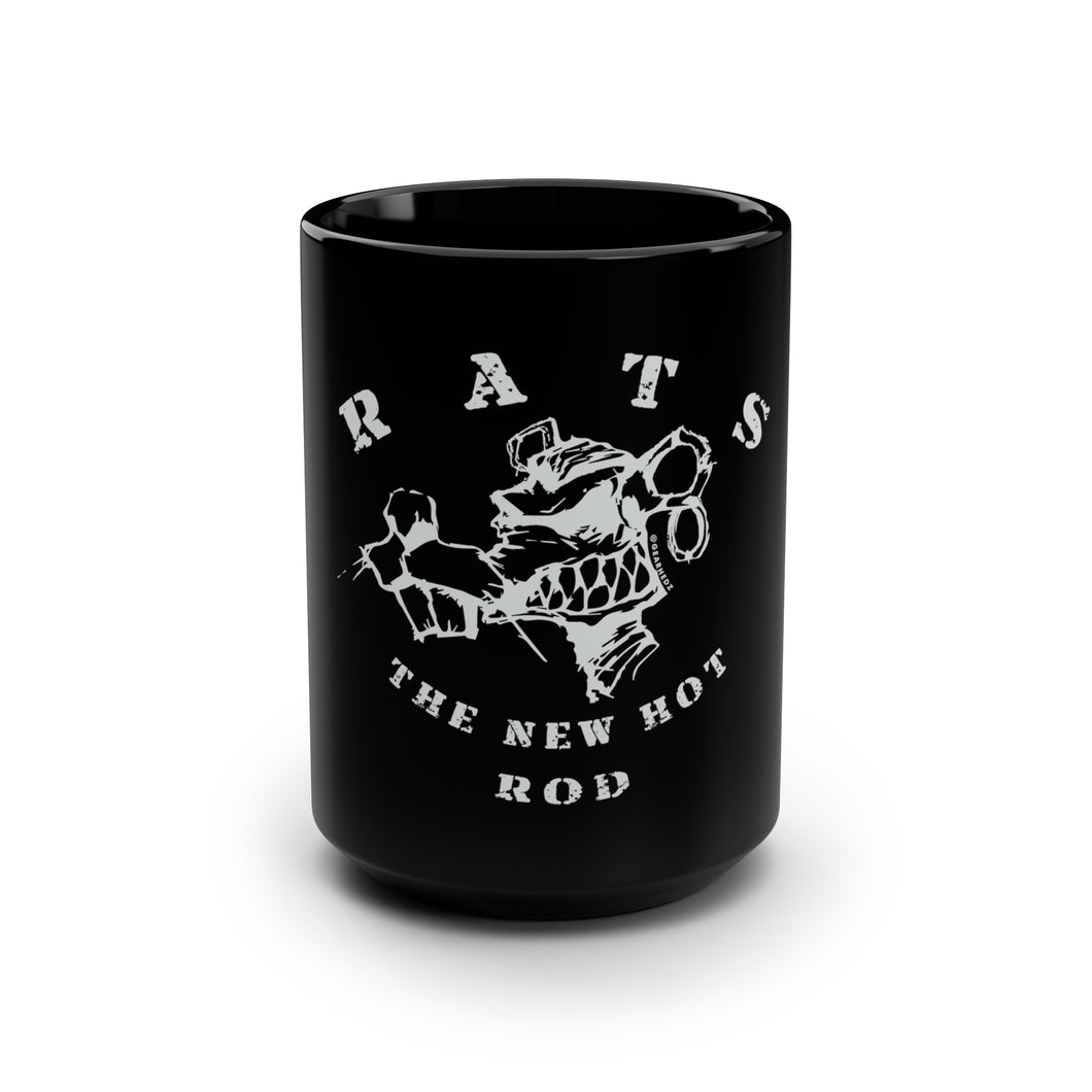 Rats The New Hot Rod - Black Mug 15oz