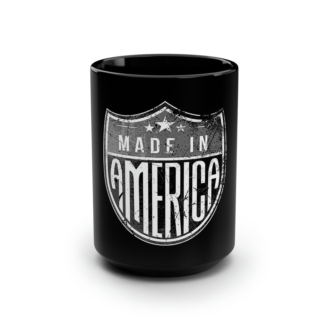 Made in America - Black Mug 15oz