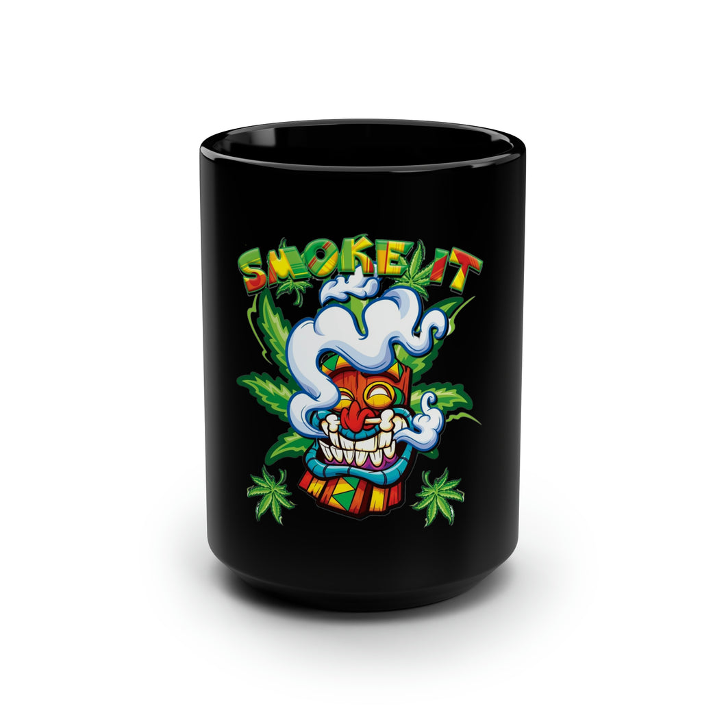 Smoke It Tiki - Black Mug 15oz