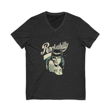 Load image into Gallery viewer, Women's Rockabilly V-Neck Tee (Print on front)
