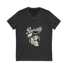 Load image into Gallery viewer, Women&#39;s Rockabilly V-Neck Tee (Print on front)
