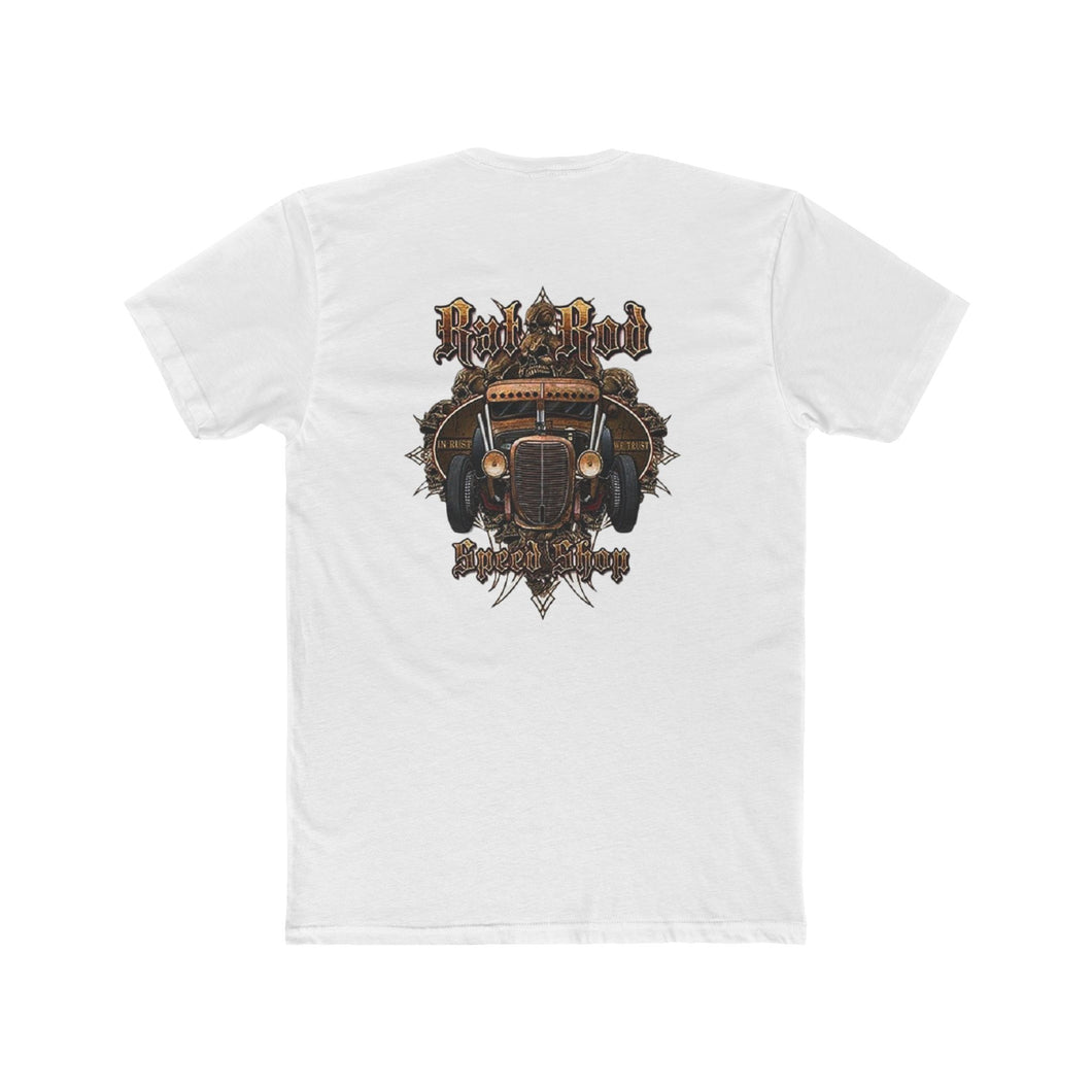 Men's Rat Rod Speed Shop - T-Shirt On Back