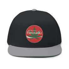 Load image into Gallery viewer, Enjoy Cannabis - Embroidered Flat Bill Cap – Retro Trucking &amp; Beer Lover Snapback
