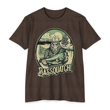 Load image into Gallery viewer, Bassquatch Unisex T-Shirt, Funny Fishing Tee, Outdoor Lover Gift, Sasquatch T-Shirt, Bass Fishing Shirt
