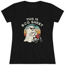 Load image into Gallery viewer, Women&#39;s This is Boo sheet - Triblend Tee
