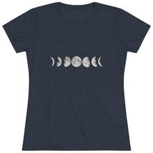 Load image into Gallery viewer, Women&#39;s Moon phase Triblend Tee
