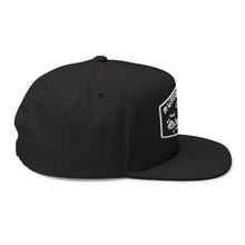 Load image into Gallery viewer, Rustoration Garage Embroidered Flat Bill Cap – Retro Trucking &amp; Beer Lover Snapback
