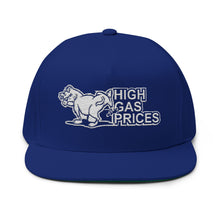 Load image into Gallery viewer, High Gas Prices Embroidered Flat Bill Cap – Retro Trucking &amp; Beer Lover Snapback
