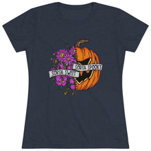 Load image into Gallery viewer, Women&#39;s Sort of sweet sort of spooky -  Triblend Tee
