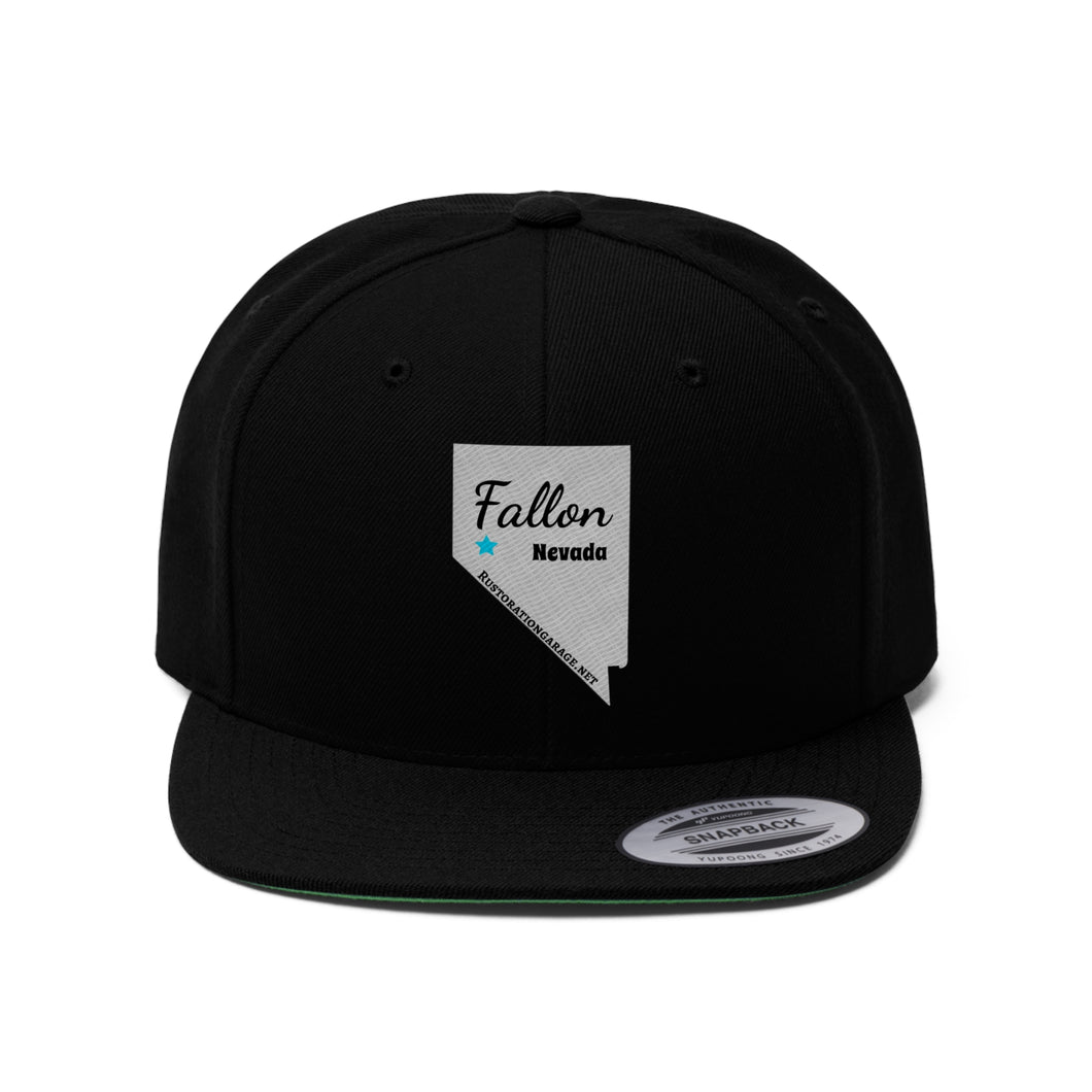 Unisex Fallon Nevada Flat Bill Hat