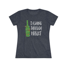 Load image into Gallery viewer, Dashing Through Merlot - Women's Triblend Tee
