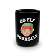 Load image into Gallery viewer, Go Elf Yourself - Black Mug 15oz
