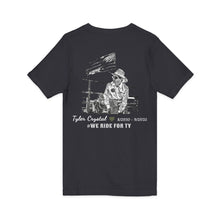 Load image into Gallery viewer, Tyler Crystal - Jersey short sleeve V-neck- Rustoration Garage
