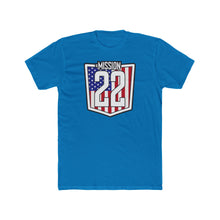 Load image into Gallery viewer, Men&#39;s - Mission 22 Shield - T-Shirt On Front - Several Colors
