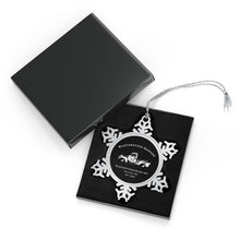 Load image into Gallery viewer, Pewter Rustoration Garage Snowflake Ornament
