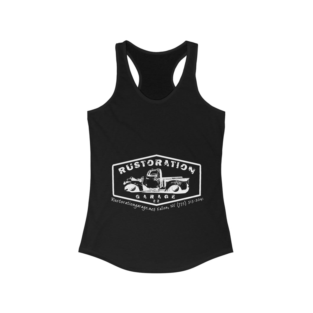 Women's Rustoration Garage Racer back tee