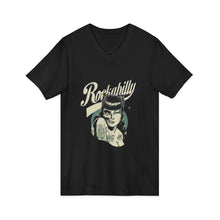 Load image into Gallery viewer, Women's Rockabilly V-Neck Tee (Print on front)
