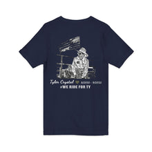 Load image into Gallery viewer, Tyler Crystal - Jersey short sleeve V-neck- Rustoration Garage

