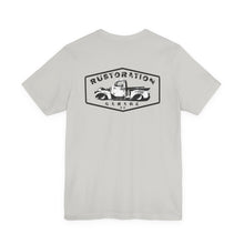 Load image into Gallery viewer, Rustoration Garage - Jersey Short Sleeve Tee - Logo on the Back
