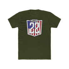Load image into Gallery viewer, Men&#39;s - Mission 22 Shield - T-Shirt On Front - Several Colors
