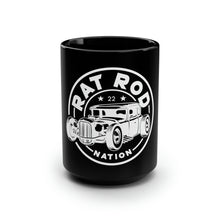 Load image into Gallery viewer, RAT ROD NATION - Black Mug 15oz - Logo 1
