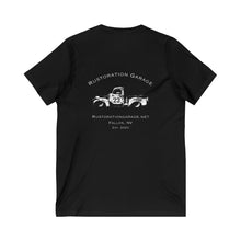 Load image into Gallery viewer, Women&#39;s Rustoration Garage (Print on back) V-Neck Tee
