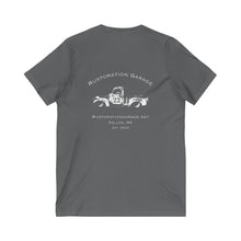 Load image into Gallery viewer, Women&#39;s Rustoration Garage (Print on back) V-Neck Tee
