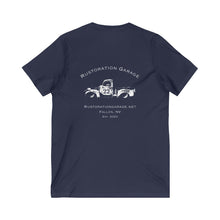 Load image into Gallery viewer, Women&#39;s Rustoration Garage (Print on back) V-Neck Tee
