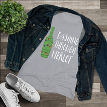 Load image into Gallery viewer, Dashing Through Merlot - Women's Triblend Tee
