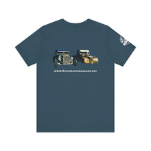 Load image into Gallery viewer, Women&#39;s Rufus &amp; Lucifer Jersey tee (print on back)
