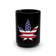 Load image into Gallery viewer, American Pot Leaf - Black Mug 15oz
