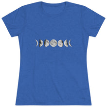 Load image into Gallery viewer, Women&#39;s Moon phase Triblend Tee
