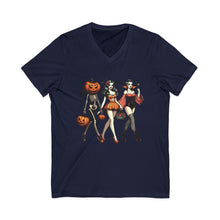 Load image into Gallery viewer, Spooky Chic Halloween V-Neck Tee

