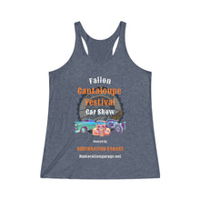 Load image into Gallery viewer, Women&#39;s Cantaloupe Festival - Tri-Blend Racerback Tank
