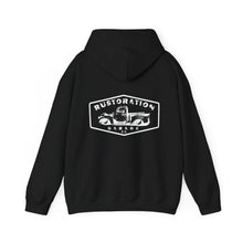 Load image into Gallery viewer, Rustoration Garage - Hooded Sweatshirt - Logo on Back
