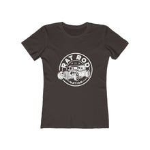 Load image into Gallery viewer, Women&#39;s boyfriend tee Rustoration Garage on back
