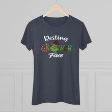 Load image into Gallery viewer, Resting Grinch Face - Women's Triblend Tee
