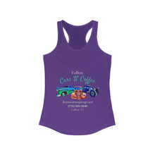 Load image into Gallery viewer, Women&#39;s Ideal Racerback Tank Fallon Cars N Coffee (Print on front)
