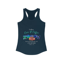 Load image into Gallery viewer, Women&#39;s Ideal Racerback Tank Fallon Cars N Coffee (Print on front)
