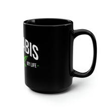 Load image into Gallery viewer, Cannabis Saved My LIfe - Black Mug 15oz
