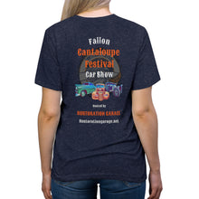 Load image into Gallery viewer, Ladies - Cantaloupe Festival - Print on back - Triblend Tee
