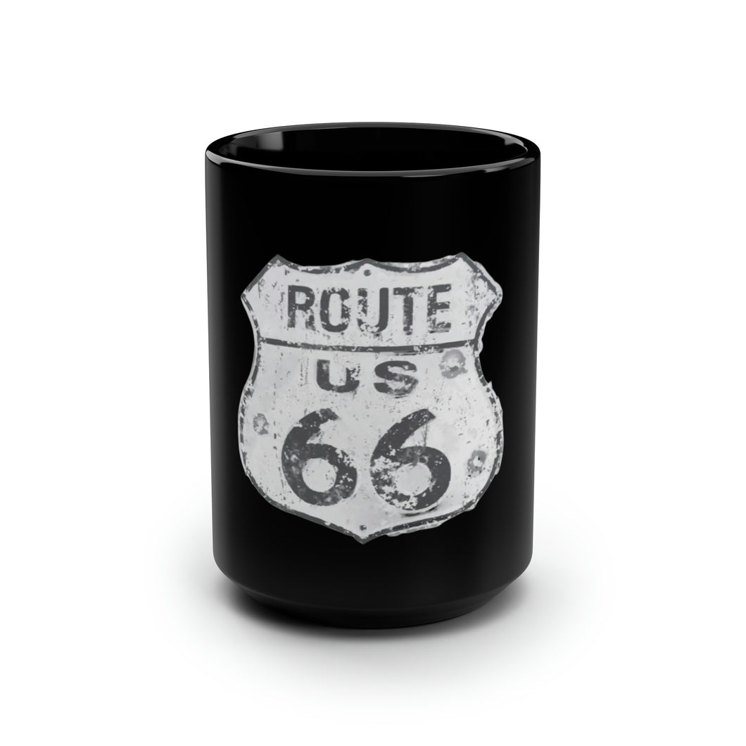 Route 66 - Black Mug 15oz