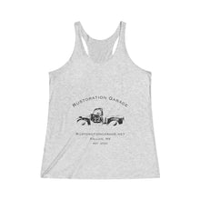 Load image into Gallery viewer, Women&#39;s Rustoration Garage Tri-Blend Racerback Tank
