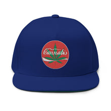 Load image into Gallery viewer, Enjoy Cannabis - Embroidered Flat Bill Cap – Retro Trucking &amp; Beer Lover Snapback
