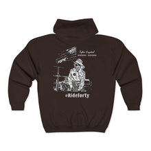 Load image into Gallery viewer, Ride for Tyler with flag - Unisex Heavy Blend™ Full Zip Hooded Sweatshirt
