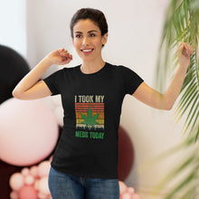 Load image into Gallery viewer, Women&#39;s I took my meds - Triblend Tee
